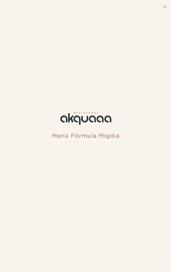 Menús de grup — Hotel Akquaaa, Calafell